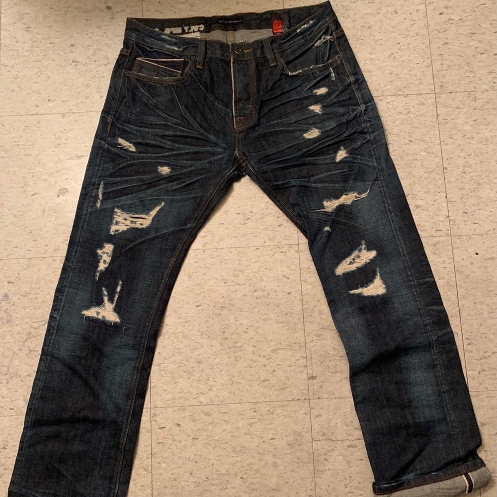 Dark Blue Cult Of Individuality Jeans